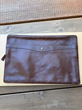 Gold-Pfeil Vintage Brown Leather Document Case